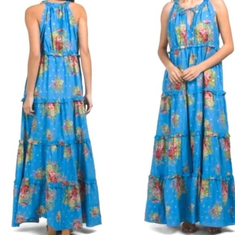 Anthropologie House of Harlow 1960 Maxi Dress In Helena Blue - XS